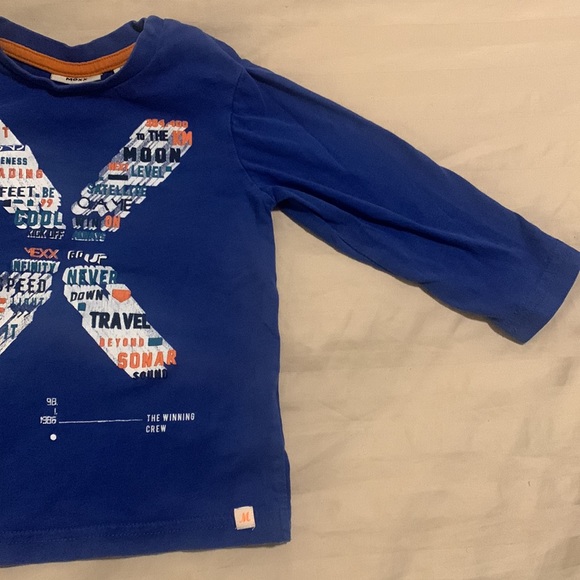 Mexx toddler blue long sleeve T-shirt shirt 18-24months - Picture 4 of 5
